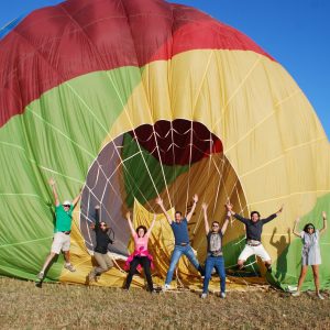 Airona vol en globus compartit