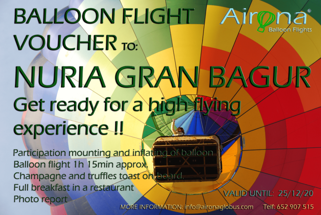 Gift ticket balloon ride