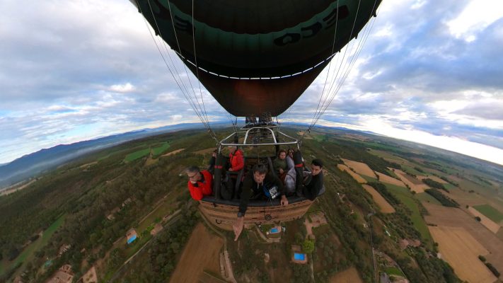 Hot air balloon near to Estartit